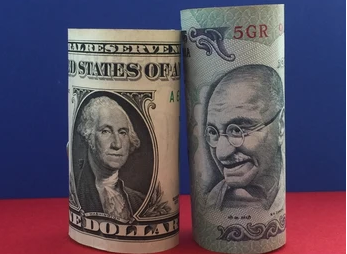 dollar and rupees