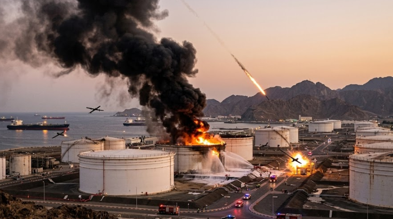 Drone attack on oil field of UAE