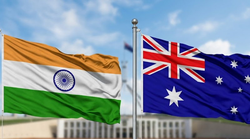 India and Australia Flag